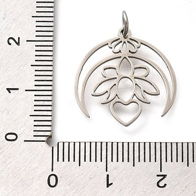 304 Stainless Steel Pendants STAS-Z119-12P-1