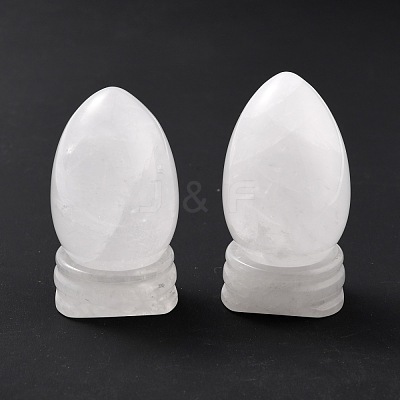 Natural Quartz Crystal Display Decorations DJEW-G018-10-1