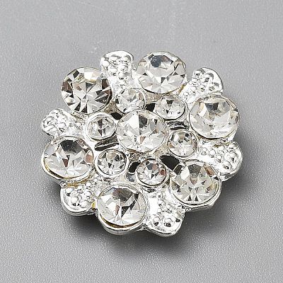 Alloy Rhinestone Cabochons FIND-WH0422-36-1