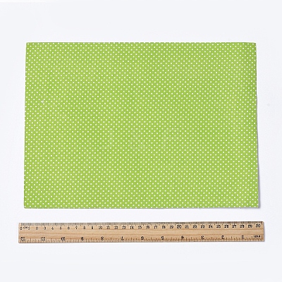 Polka Dot Pattern  Printed A4 Polyester Fabric Sheets LS-DIY-WH0158-63A-04-1