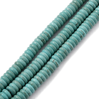 Synthetic Turquoise Spacer Bead Strands G-WH0018-015C-1