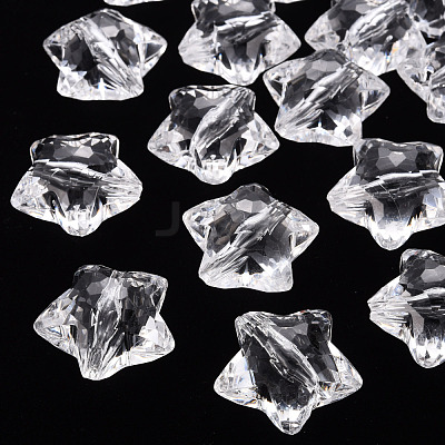 Transparent Acrylic Beads X-TACR-ZX018-02-1