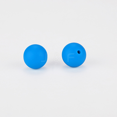 Round Silicone Focal Beads SI-JX0046A-26-1