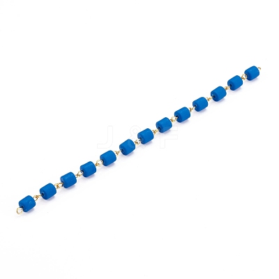 Handmade Polymer Clay Beaded Chain AJEW-JB00926-03-1
