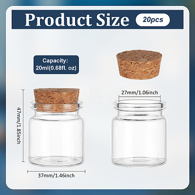 Glass Cork Bottles Ornament DIY-WH0430-987A-1