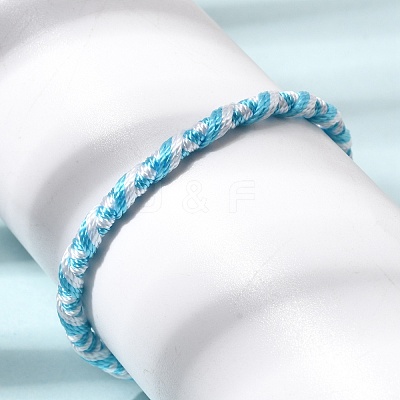Adjustable Polyester Cord Braided Friendship Bracelets FB-CBA27E8-02A-1