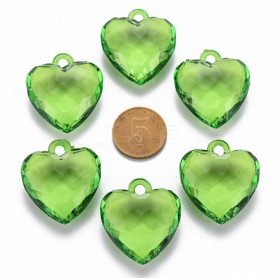Transparent Acrylic Pendants TACR-T024-03B-925-1