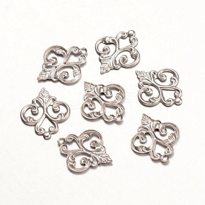 Tarnish Resistant 316 Surgical Stainless Steel Filigree Pendants X-STAS-K096-36P-1