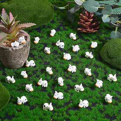 40Pcs Resin Mini Cow Home Display Decoration JX874A-1