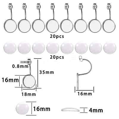 DIY Earring Makings DIY-SC0008-90P-16mm-1