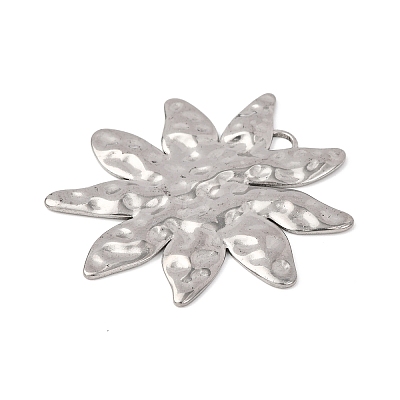Hammered 304 Stainless Steel Pendants STAS-D129-06B-P-1