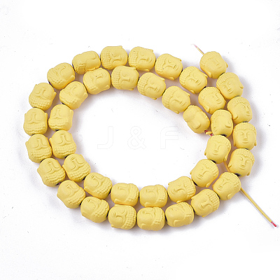 Spray Painted Non-magnetic Synthetic Hematite Beads Strands G-T116-28-24-1