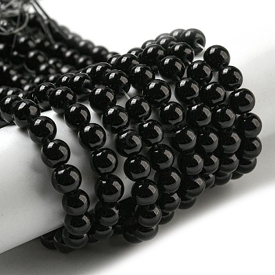 Painted Glass Bead Strands DGLA-S071-6mm-90-1