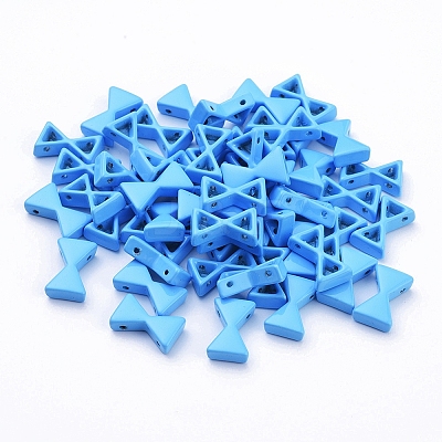 Spray Painted Alloy Multi-Strand Links PALLOY-G268-K-049-1