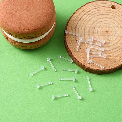 Acrylic Nose Bone Ring AJEW-YW0001-06F-1
