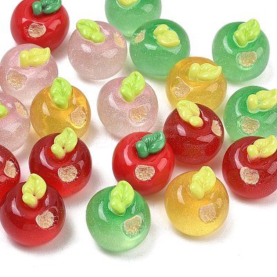 Transparent Resin Imitation Fruit Cabochons RE-CBA8643-02-1