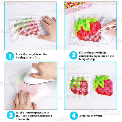 50Pcs Ironing Paper used for DIY Fuse Beads DIY-CY0002-81A-1
