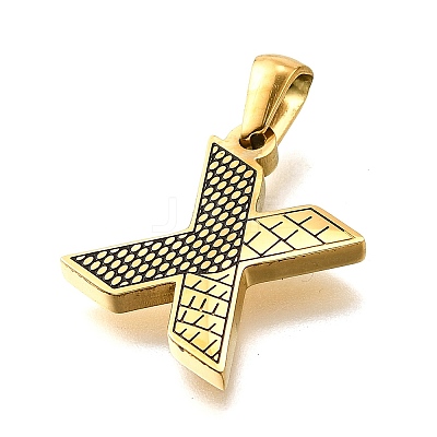 Golden 304 Stainless Steel Pendants STAS-K300-01G-X-1