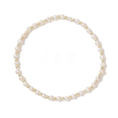 Natural Cultured Freshwater Pearl Beaded Bracelets for Women BJEW-JB13353-1