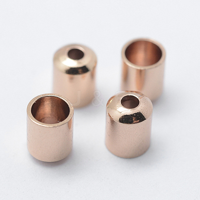 Brass Cord Ends KK-K206-05RG-1