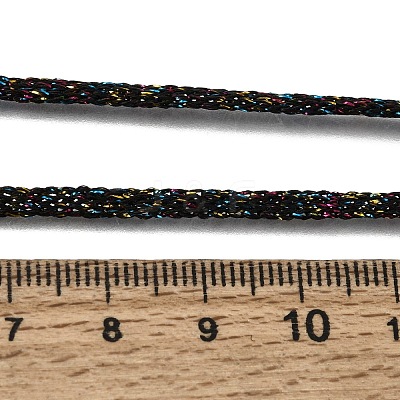 3.5MM Polyester Metallic Cord Braided Cord Necklace Making FB-CBAA152-01P-09-1