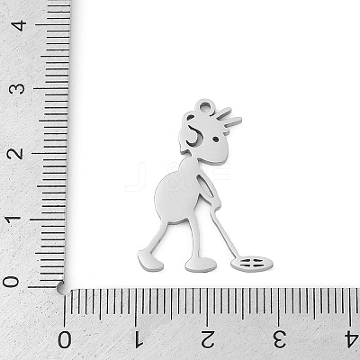 304 Stainless Steel Pendants STAS-U041-01P-1