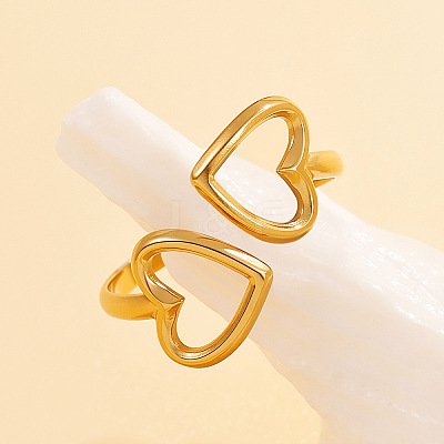 304 Stainless Steel Cuff Open Rings WGD404C-02-1