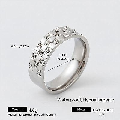 304 Stainless Steel Finger Rings for Women MF5435-23-1