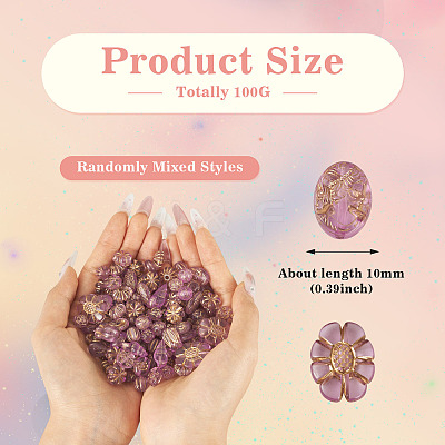 100G Transparent Acrylic Beads OACR-BT0001-07C-1