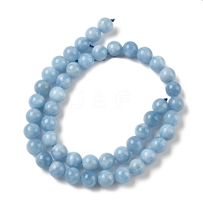 Natural Aquamarine Beads Strands G-D327-C03-8mm-1