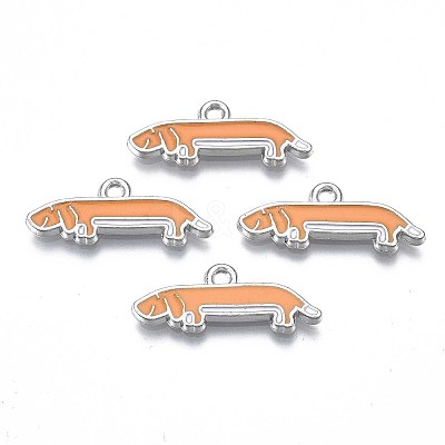 Rack Plating Alloy Enamel Pendants LS-PALLOY-T075-156-1