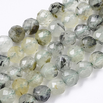 Natural Prehnite Beads Strands G-R462-045-1