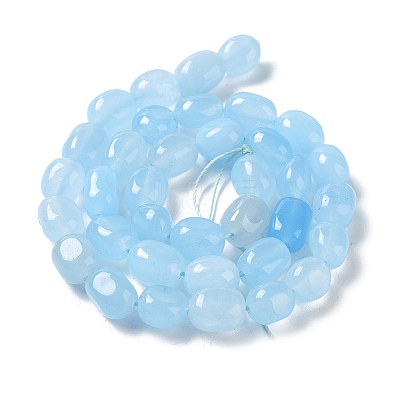 Natural White Jade Beads Strands G-E614-B01-1