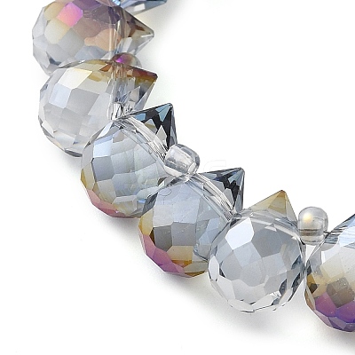 Electroplate Glass Beads Strands EGLA-D030-17S-1
