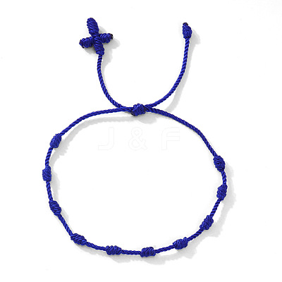 Bohemian Knotted Braided Nylon Cord Bracelets UQ5107-1-1