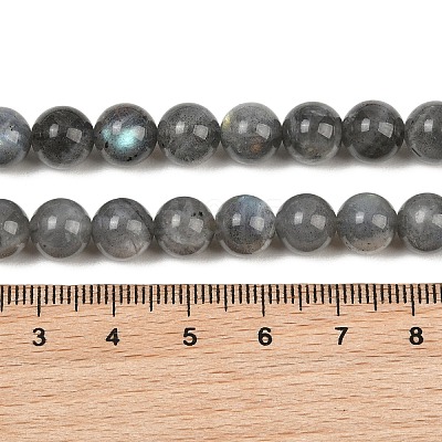 Natural Labradorite Beads Strands G-P336-19-8mm-01-1