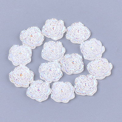 Resin Rhinestone Cabochons CRES-T012-02-1