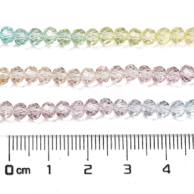 Transparent Painted Glass Beads Strands DGLA-A034-T1mm-A15-1