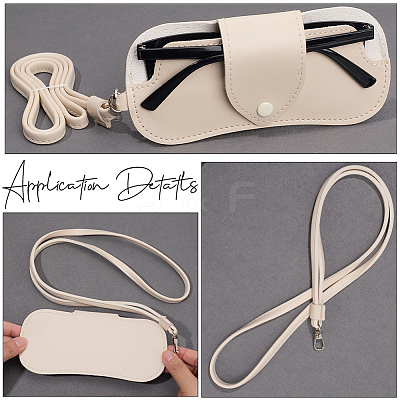 1Pc Imitation Leather Eyeglass Cases AJEW-CN0005-52B-1
