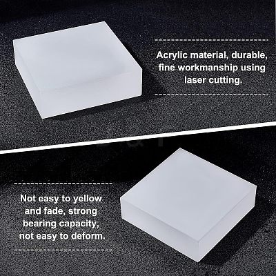 Frosted Acrylic Bases AJEW-WH0176-92B-1