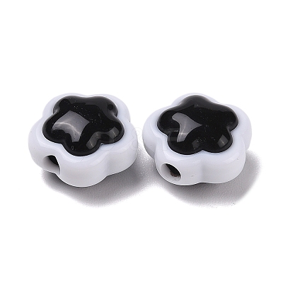 Two-tone Acrylic Beads LS-OACR-U003-05-1
