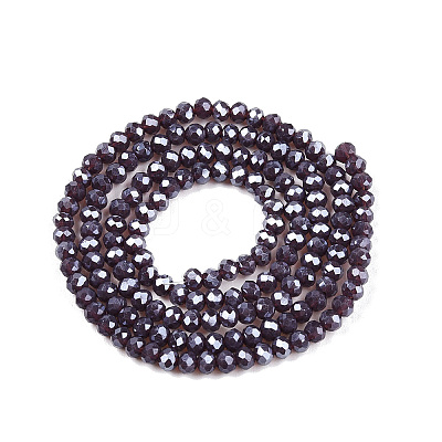 Electroplate Glass Beads Strands EGLA-A044-P2mm-A11-1
