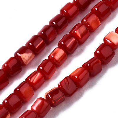 Natural Trochid Shell/Trochus Shell Bead Strands SSHEL-N034-77-C02-1