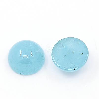 Natural White Jade Cabochons X-G-G506-10mm-1