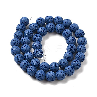 Natural Lava Rock Bead Strands G-L435-03-8mm-21-1