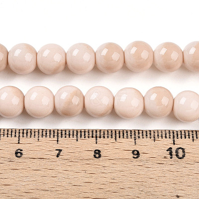 Baking Paint Glass Beads X1-DGLA-N012-8mm-07-1