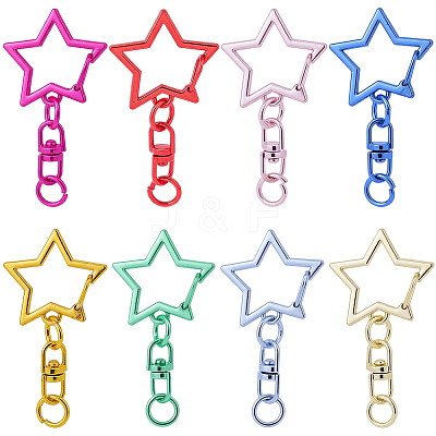 30Pcs Alloy Swivel Clasps FIND-SP0005-14-1