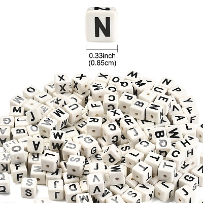 20Pcs Porcelain Beads PORC-FS0001-08W-1