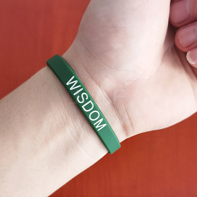 Silicone Motivational Quote Word Bangles FS-WG6454C-03-1