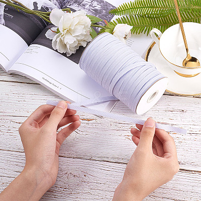 3/8 inch Flat Braided Elastic Rope Cord EC-PH0001-8mm-18A-1